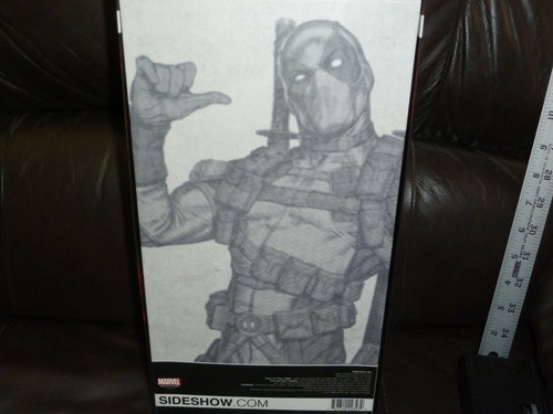 DEADPOOL SIDESHOW COLECCIONABLES 2015 EXCLUSIVO 12 pulgadas figura artículo en caja # 10078 - Imagen 11 de 12