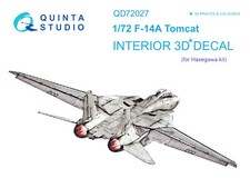 Interni stampati e colorati Quinta Studio 1/72 F-14A (per kit Hasegawa)