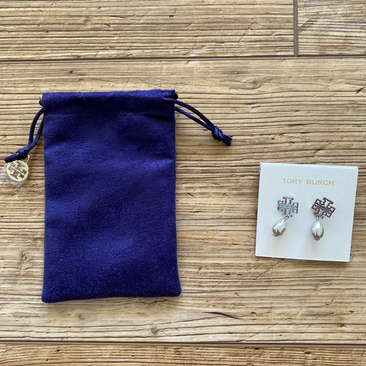 Tory Burch Elegant Beige and Blue Mohair Tassel Clip-on Earrings New Arrivals Collection | Latest Designer Styles | Tory Burch main image 3