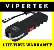 VIPERTEK Stun Gun Heavy Duty 700 BV Rechargeable + Led Light w/ Holster Case
