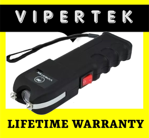 VIPERTEK Stun Gun Heavy Duty 700 BV Rechargeable + Led Light and Holster Case