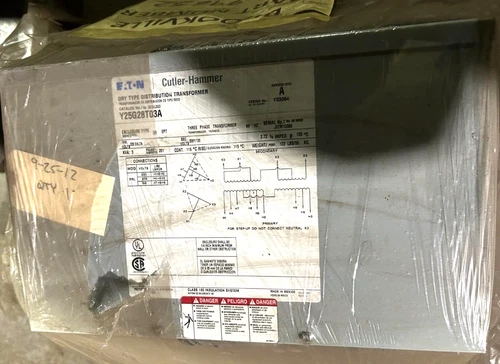 Cuttler Hammer Transformer 220V Y25G28T03A Eaton