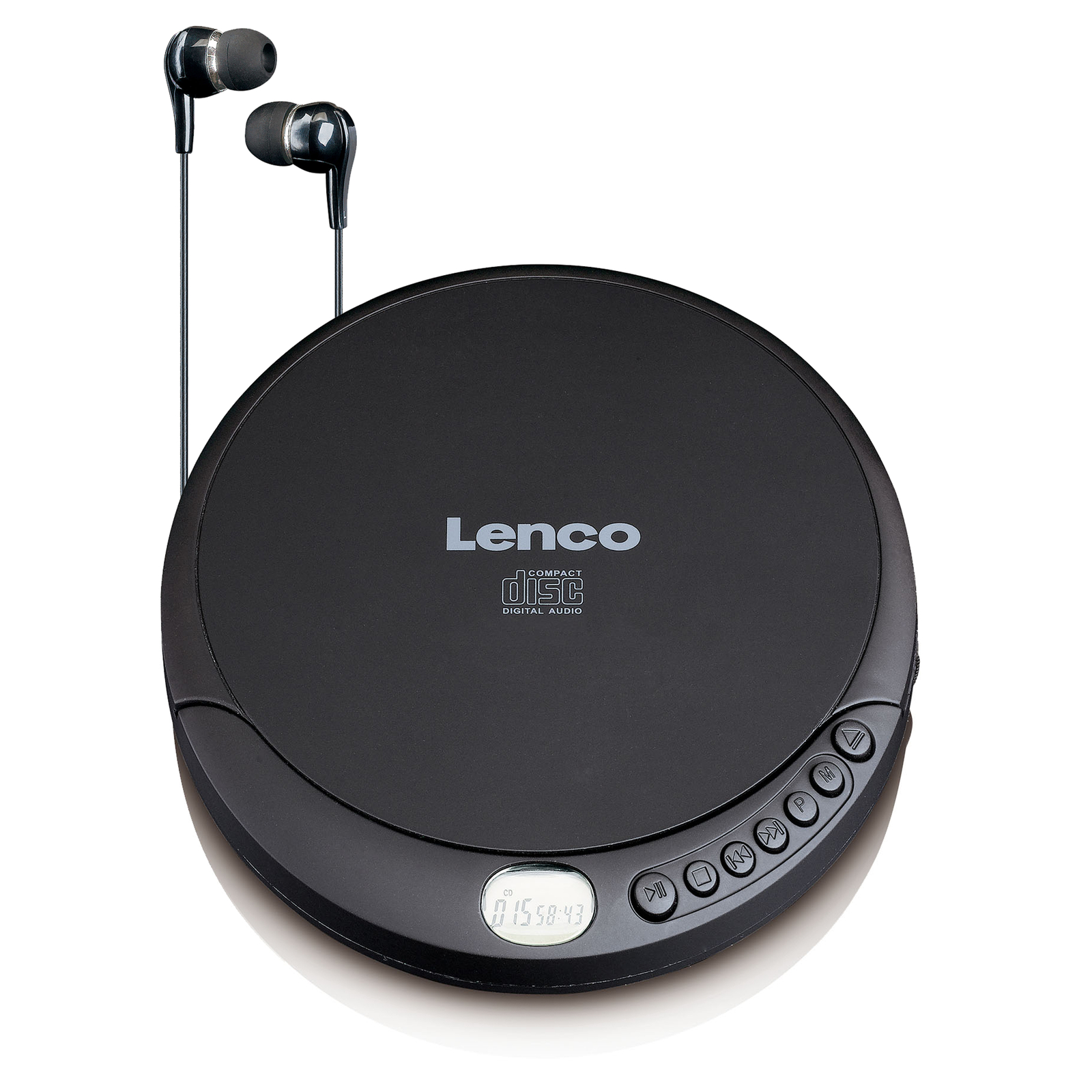 Thumbnail - Lenco Cd-010 - Tragbarer Cd-player Mit Akku-aufladefunktion - Schwarz
