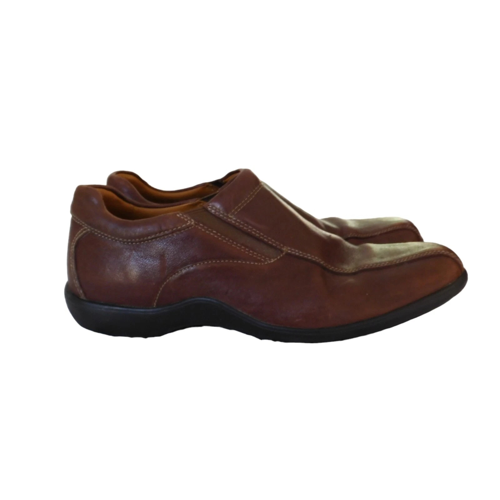 NIKE Mocassini slip on Cole Haan Tucker uomo pelle veneziana marrone taglia 8 M C07383