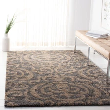 SAFAVIEH Florida Shag SG462-8013 Grey / Beige Rug
