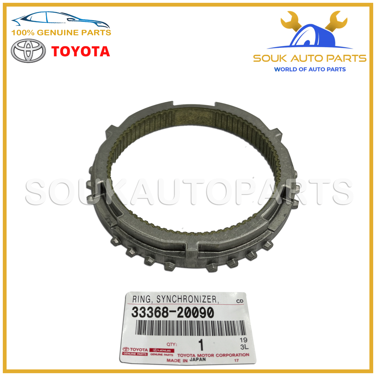 33368-20090 Genuine Toyota RING, SYNCHRONIZER (FOR 3RD GEAR
