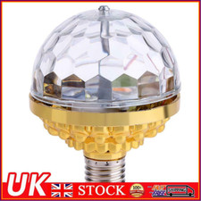 LED Disco Romantic Magic Crystal Ball Lamp Stage Light Bulb RGB Rotating JQ
