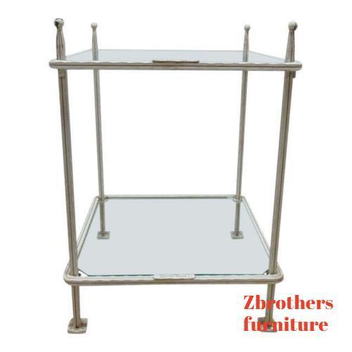 Claudio Rayes Wrought Iron Hand Made Italian Lamp End Table B