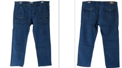 NEU Übergröße tolle Herren Stretch Jeans Hose in blau mit 6 Taschen Gr. 60