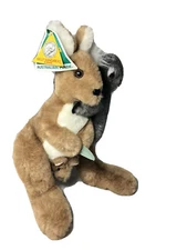 Morella Koala Kelly Kangaroo Stuffed Animal Plush Australia Made 14.5" Vtg Tags