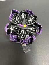 Handmade ID Badge Fabric Flowers Witch Hat Gem Nurse Teacher Halloween Themed