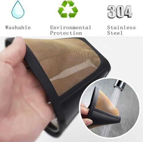 2x Dauer Kaffeefilter Dauerfilter Premium Edelstahl Kaffeefilter Permanentfilter - Bild 5 von 9