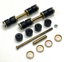 BMW 2002, Bavaria, 3.0cs, e12, e24 to 6/82 Black Sway bar link assemblies (X2) 