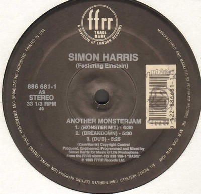 SIMON HARRIS - Another Monster Jam / (I've Got Your) Pleasure Control - FFRR