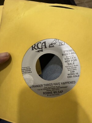 Ronnie Milsap - Stranger Things Have Happened  - 7'' Vinyl Record Promo _45rpm