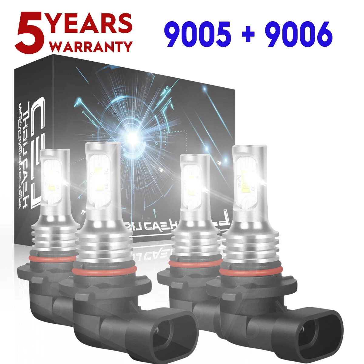 For Buick LeSabre 2000-2005 - 6000K Combo 3570 LED Headlight Bulbs High/Low Beam