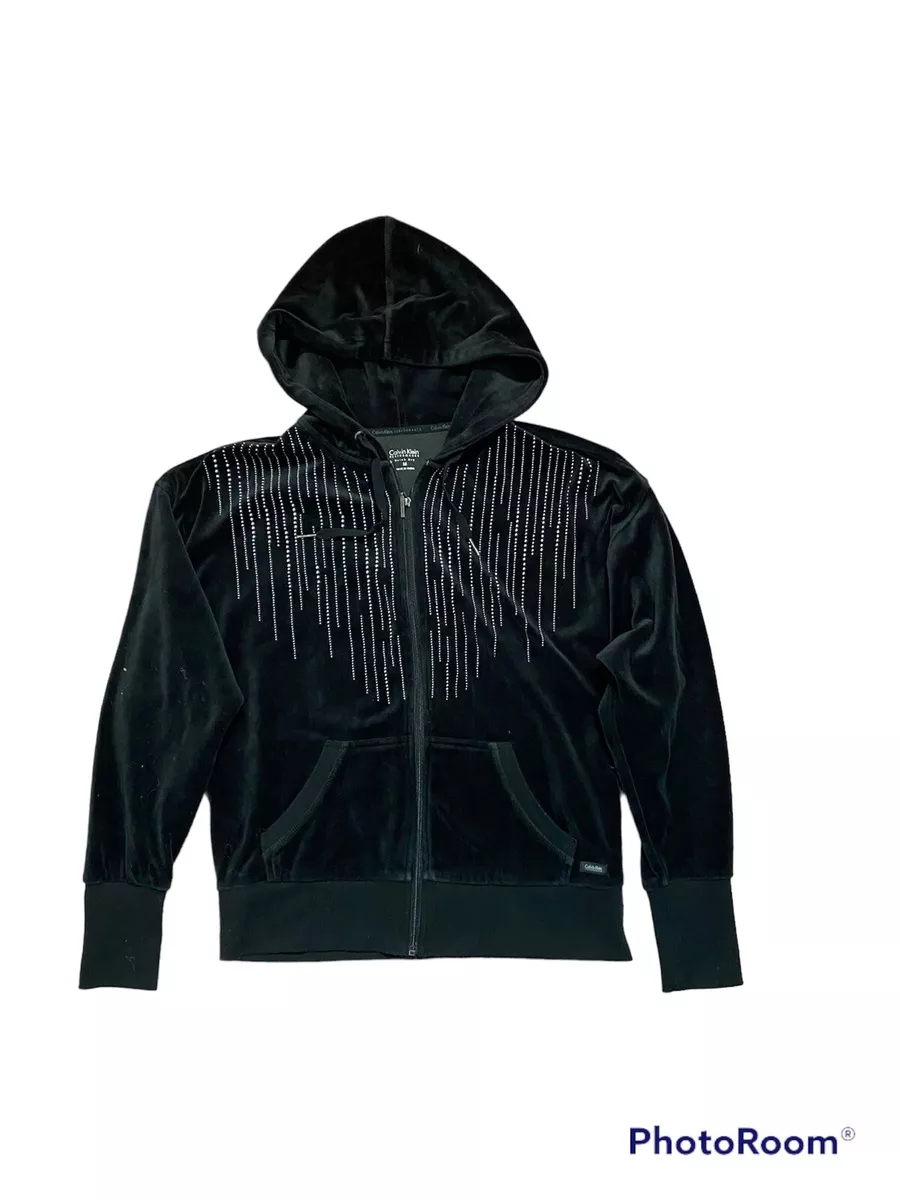 Calvin klein clearance performance velour hoodie