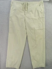 Eastern Mountain Sports Pants Mens XL Khaki Straight Drawstring Cargo 42x33