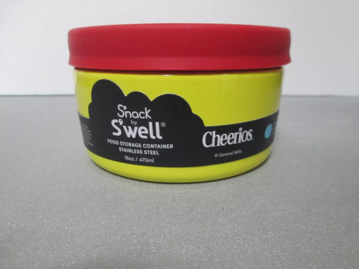 Snack by S'well Swell CHEERIOS Promo 16oz Food Storage Container Cereal  Bowl NEW