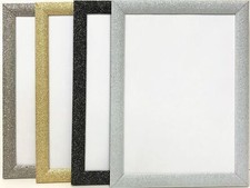 Stardust Range Glitter Photo frame Picture Poster  Frames 4 colours Multi Size