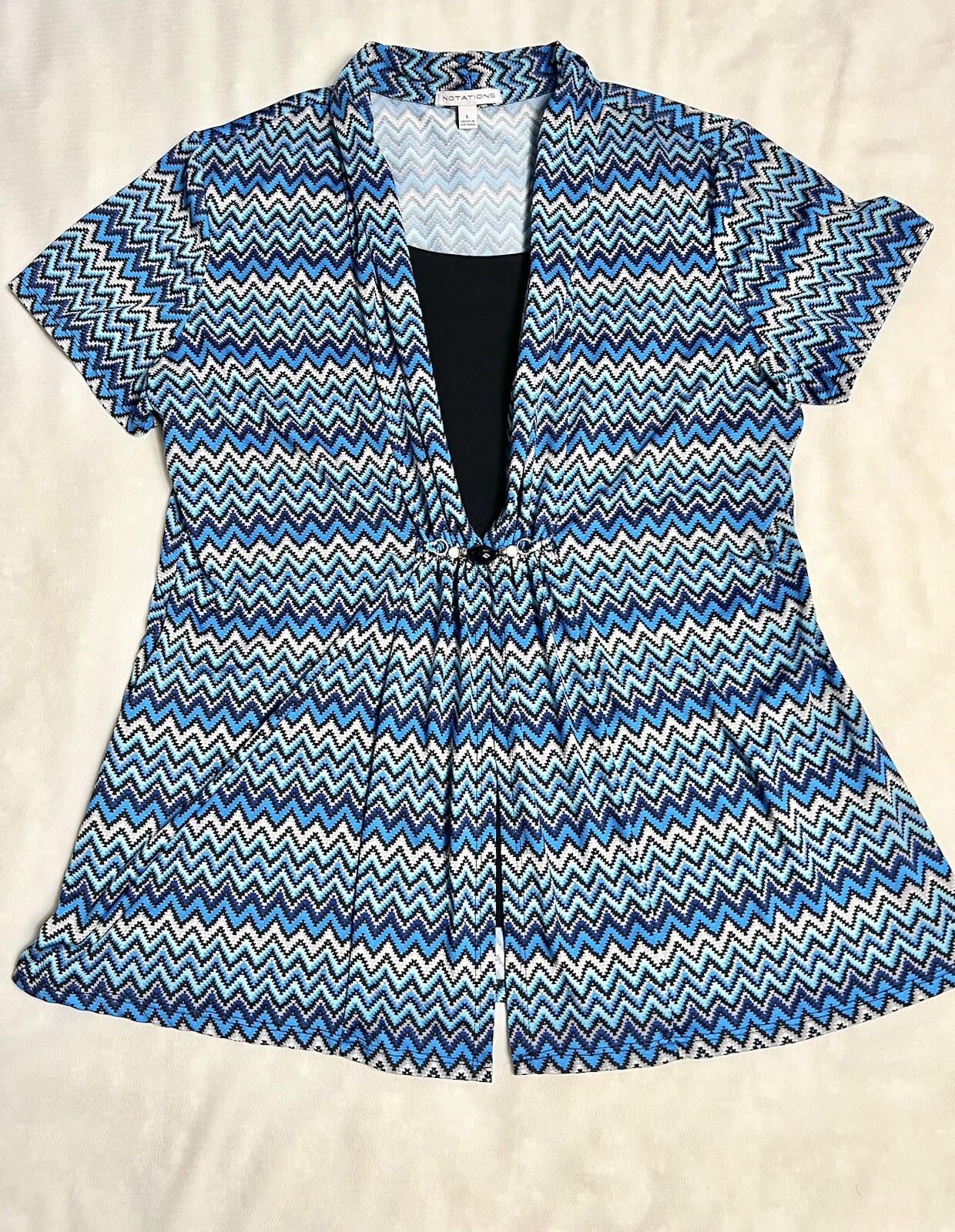 Notations Women’s Chevron Pattern Short Sleeve To… - image 5