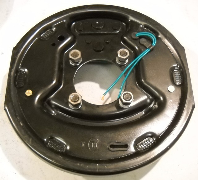 4 (2 Pair) 10" x 2.25" Complete Electric Trailer Brake Backing Plates