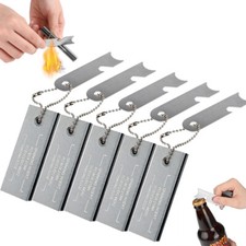1-5PCS Magnesium Flint Fire Starter Striker Block Camping Emergency Survival