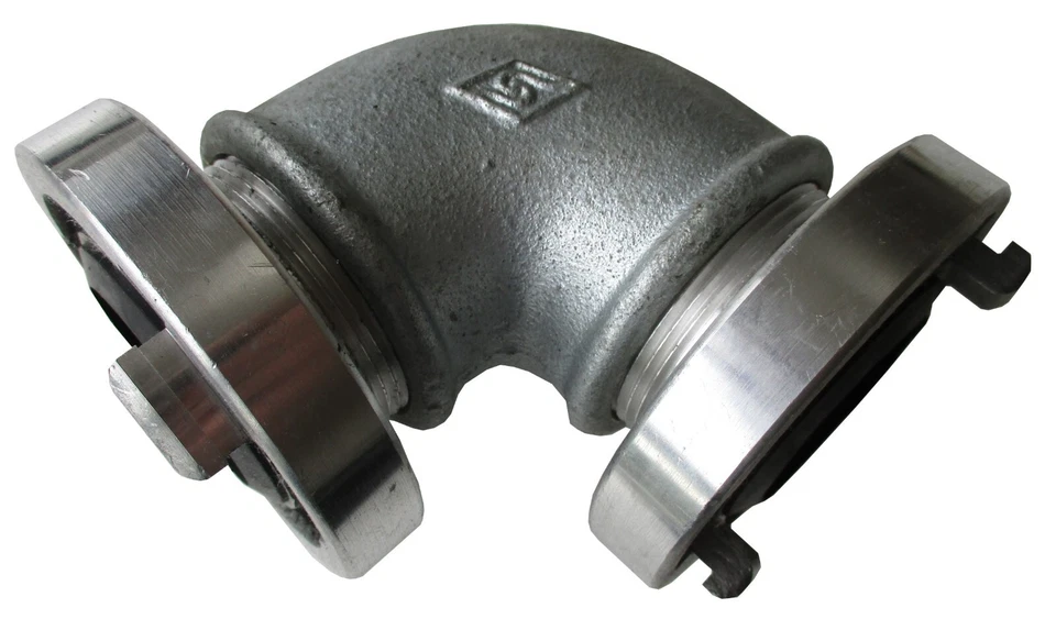 TERRASHOP 90°-Bogen 2" mit Kupplungen Storz C, THW, Feuerwehr, 7035.620