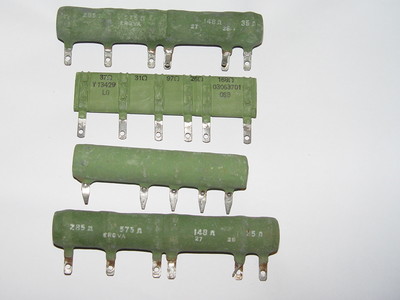 4 x MULTIPLE SECTION MAINS DROPPER RESISTOR. 37R,31R,97R, 25R ...