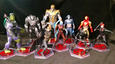 Disney Marvel Avengers End Game Christmas Ornament Set Thanos Thor