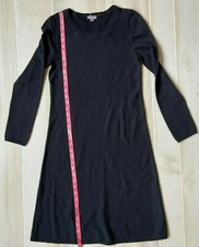 J. Jill black cotton nylon sweater dress  Size XS Women's