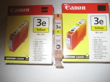 Canon BCI-3e 3Yellow Ink -2 Boxed 1 UnBoxed - All New