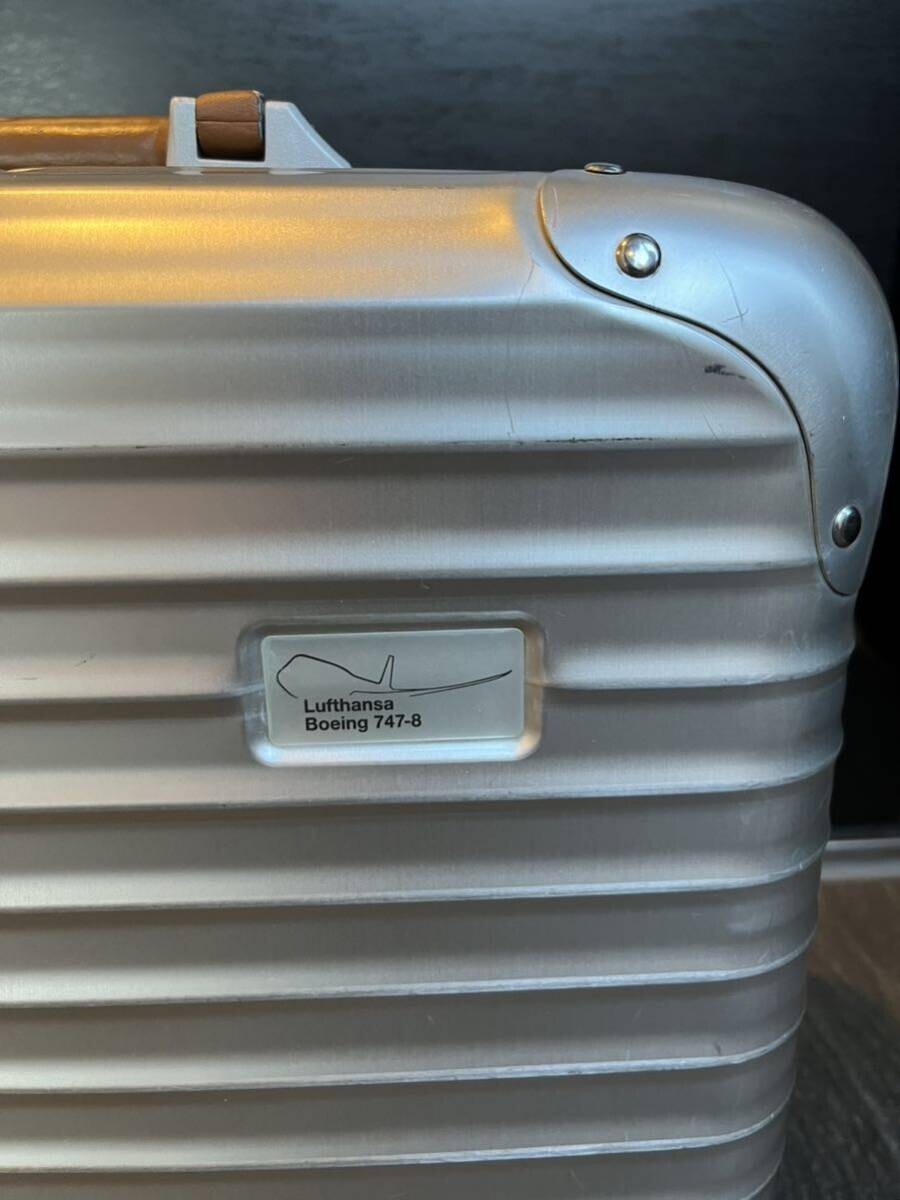 RIMOWA Lufthansa 747-8 Business Trolley 2-Wheel 28L Aluminum Carry