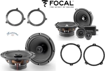 FOCAL ACX 165 ASE 130 Set 6 Lautsprecher BMW Serie 3 E46 1998 Halterungen VA /