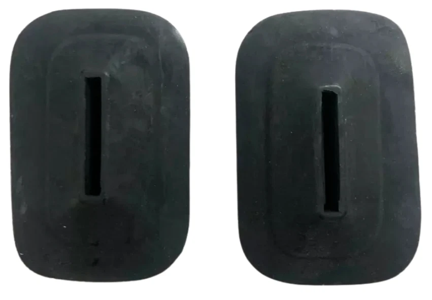 Par de ilhós de borracha preta para 1950 Chrysler Royal braço traseiro direito esquerdo - Imagem 2 de 4