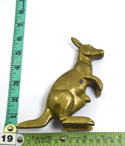 Mid Century Messing Känguru & Joey Figur atemberaubendes Stück Wohndeko. G7-942 - Bild 10 von 10