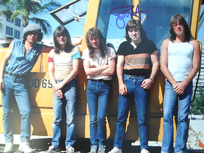 SIMON WRIGHT AUTHENTIC 8 x 10 inch SIGNED PHOTO LAI COA ACDC DRUMMER | eBay