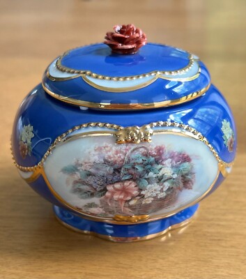 Music Box 'Begonias'' Bach Lovers Concerto Collectible Ardleigh Elliott