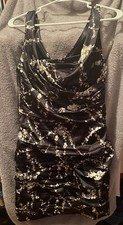 Express Women’s Dress Black with Floral, 6 NWT