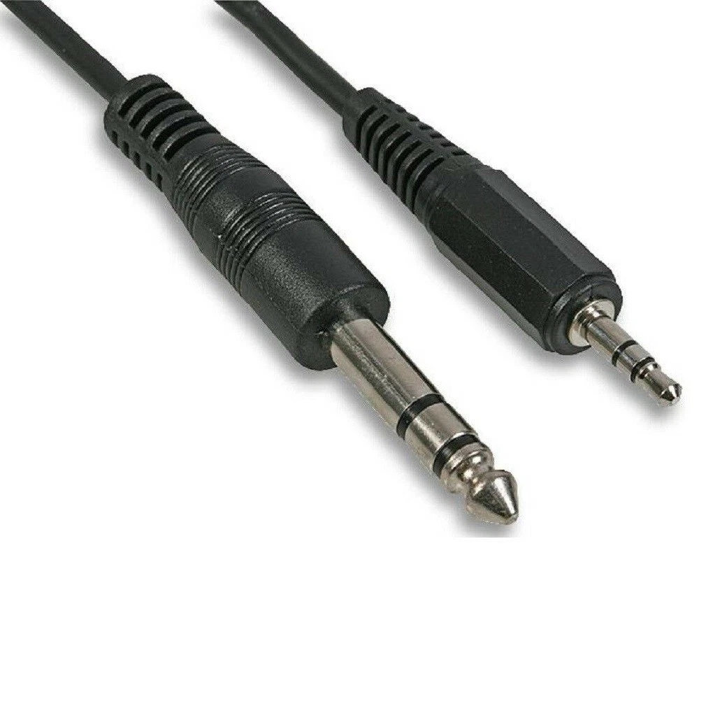 1m - 5m 6.35mm to 3.5mm Jack Small to Big Audio Cable Stereo Plug 6.3mm 1/4  Lead