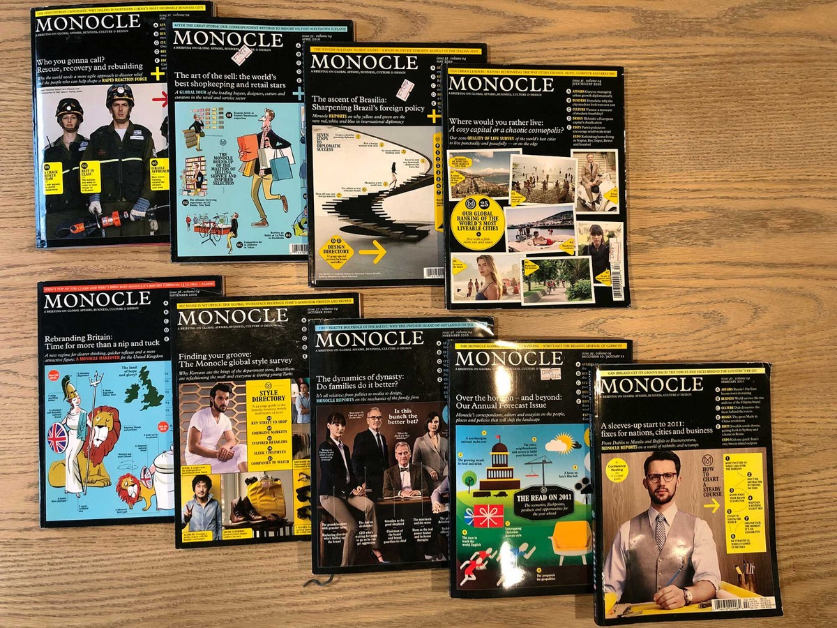 24 MONOCLE MAGAZINE issue 31 – 55 lot 2010 – 2012 + Guides