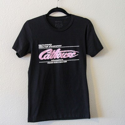Riki Rachtmans Cathouse Rock & Roll Club Tshirt Womens Sz S 80s 