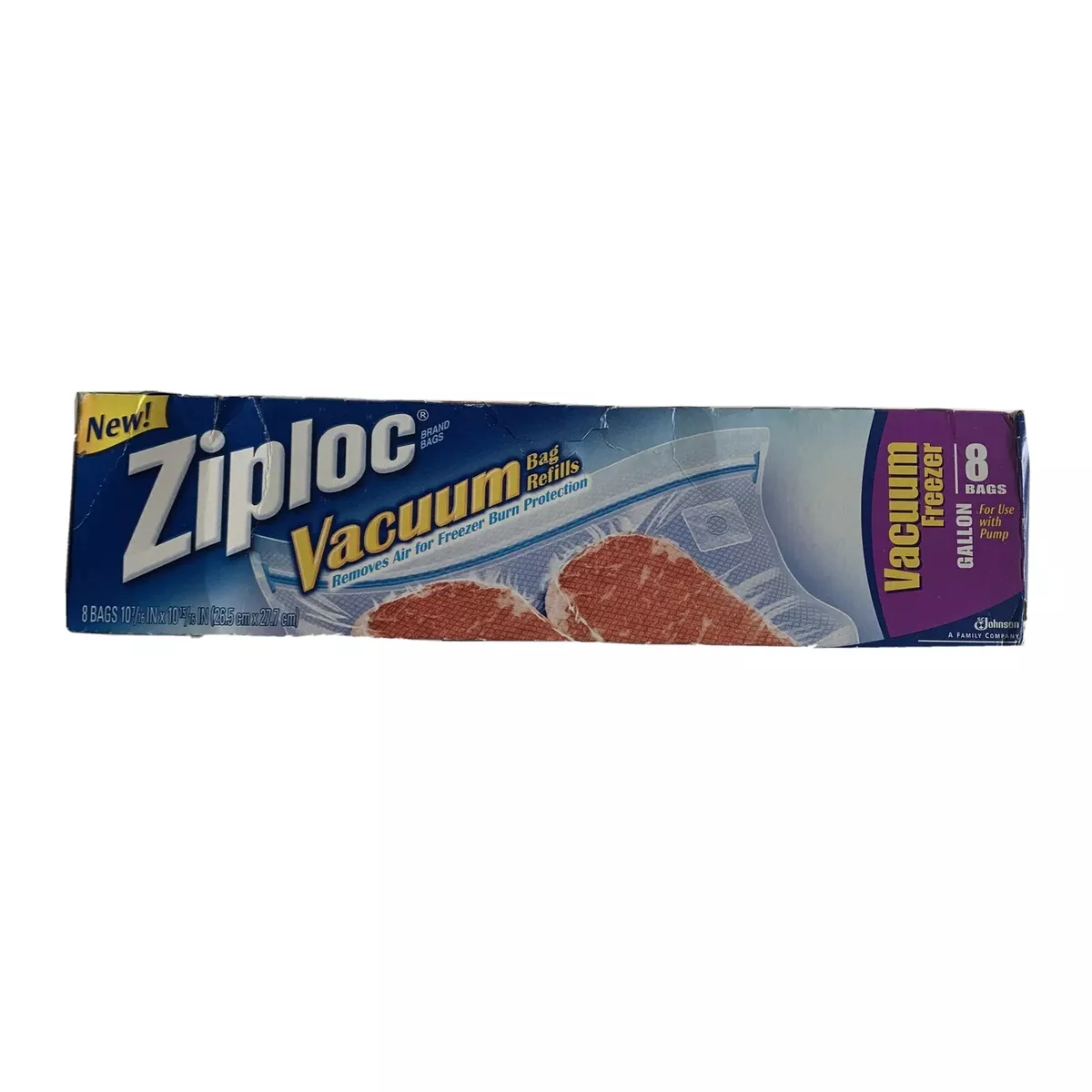 Ziploc Vacuum Bag Refills Quart Size Freezer 12 Bags Brand New For Use With  Pump