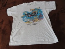 Vintage 80s Splash Down Bahama Island T-Shirt Mens L Short Sleeve Graphic White