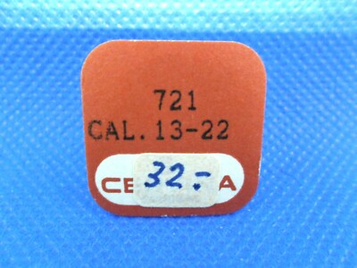 Vintage CERTINA 721 CAL 13-22 Balancier Unruh Timed Balance NOS NEU NEU UHR 