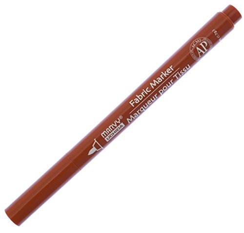 Marvy Fine Point Fabric Marker Art Supplies Brown