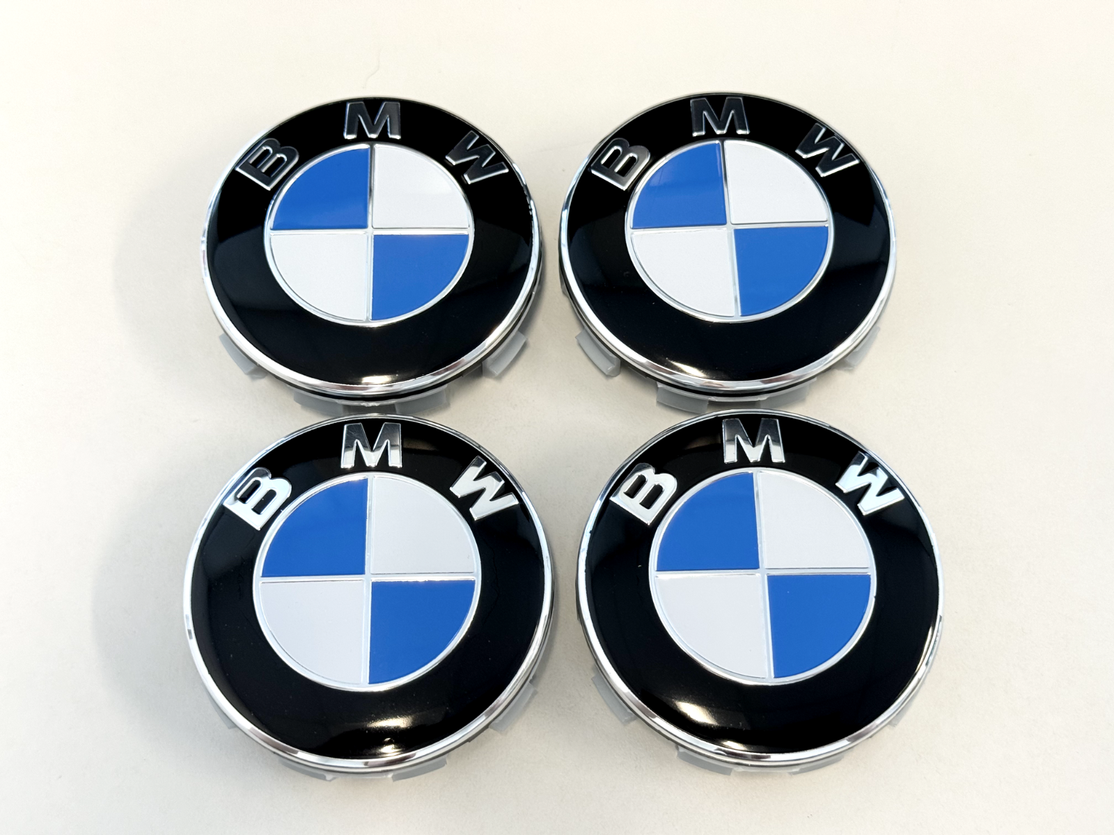 4PC For BMW 68mm Wheel Center Hub Caps Logo Badge Emblem Rim Hubcaps Emblem Blue
