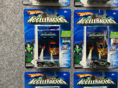 2004 Hot Wheels AcceleRacers Racing Drones FULL FACTORY SET OF 9 - Picture 5 of 14