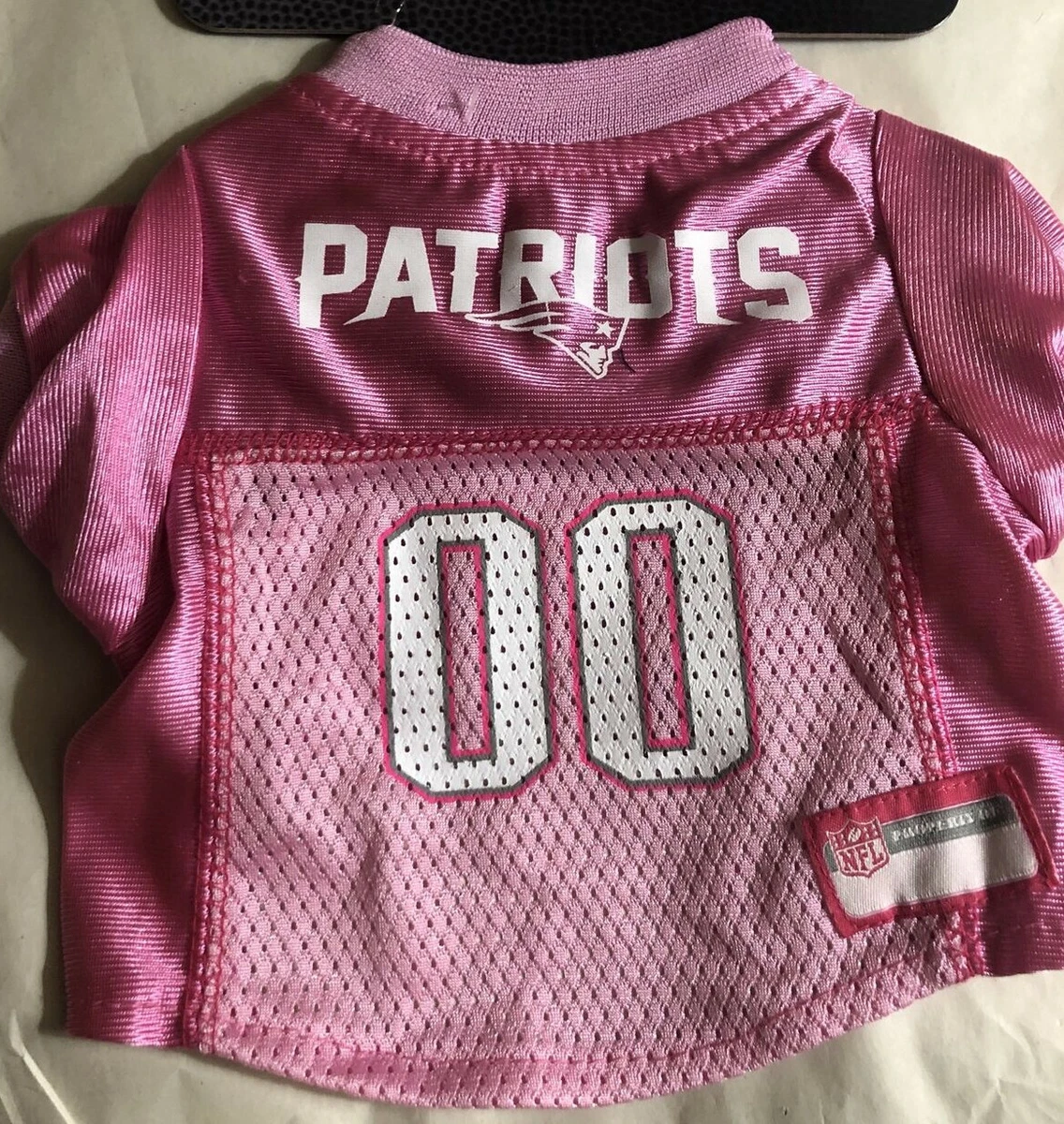 Pink New England Patriots Dog Jersey Size XS eBay