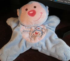 HugFun plush blue Monkey I Love Daddy (RARE)